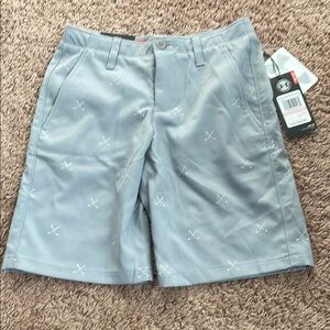 Gray Patterned Shorts